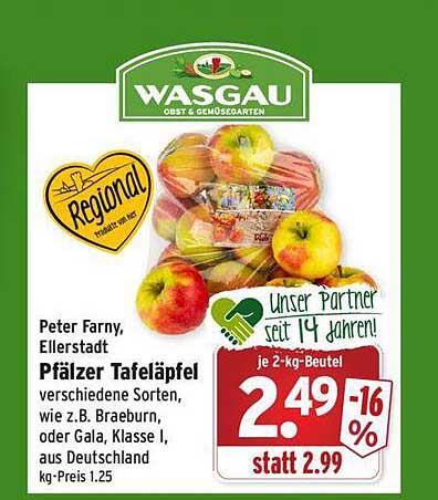 Peter Farny Ellerstadt Pf Lzer Tafel Pfel Angebot Bei Wasgau