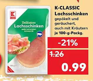 K Classic Lachsschinken Angebot Bei Kaufland