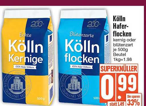 Kölln Haferflocken Angebot bei EDEKA 1Prospekte de