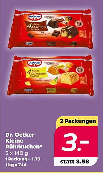 Dr Oetker Kleine R Hrkuchen Angebot Bei Netto Prospekte De