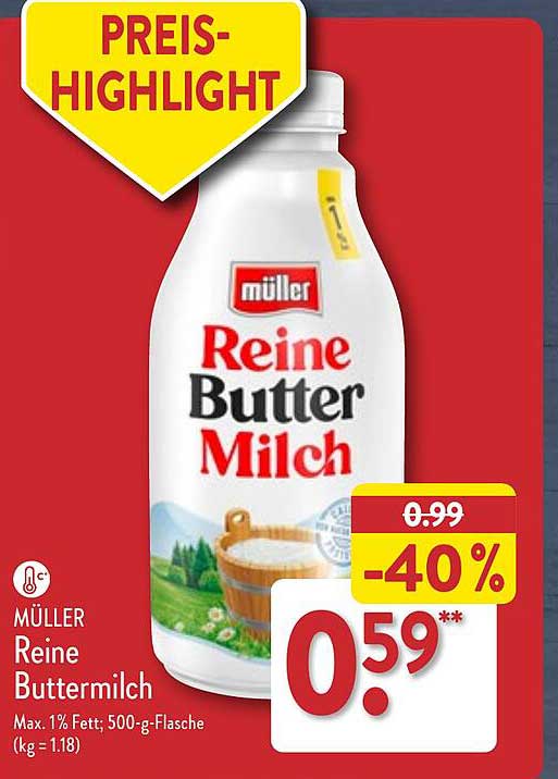 M Ller Reine Buttermilch Angebot Bei Aldi Nord Prospekte De