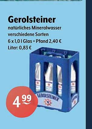 Gerolsteiner Angebot bei Getränke Hoffmann 1Prospekte de