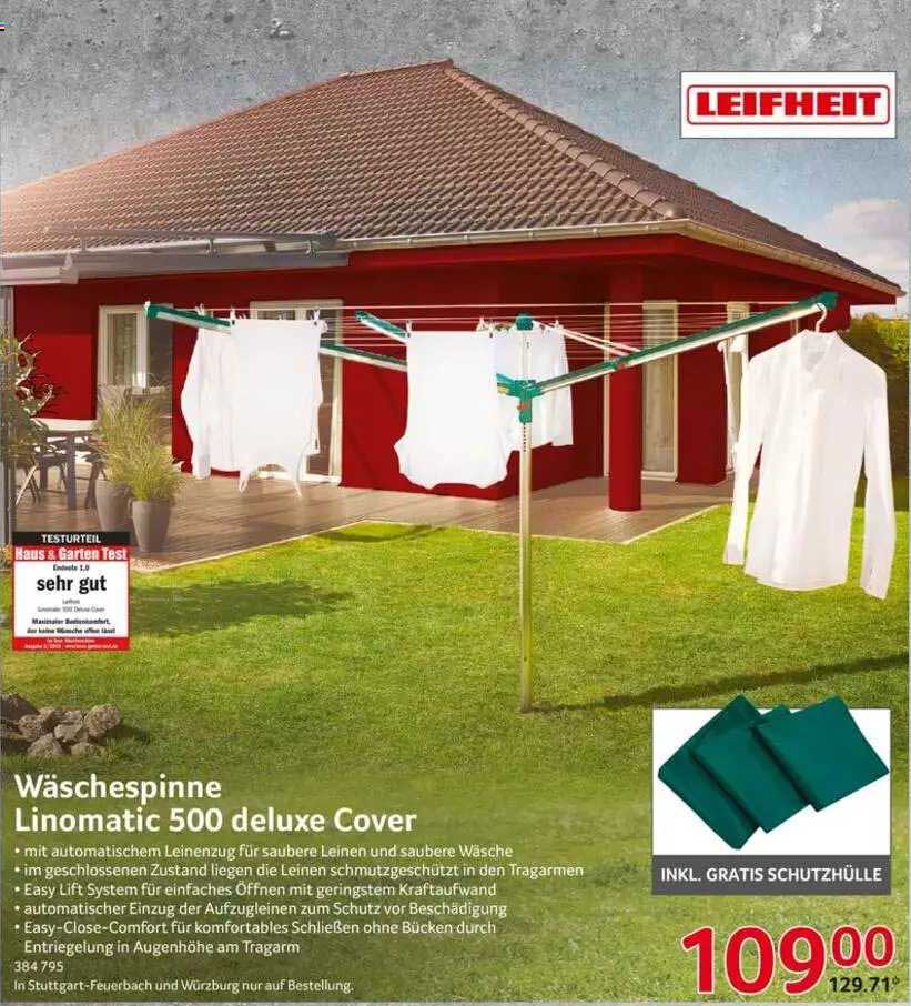 Leifheit W Schespinne Linomatic Deluxe Cover Angebot Bei Selgros