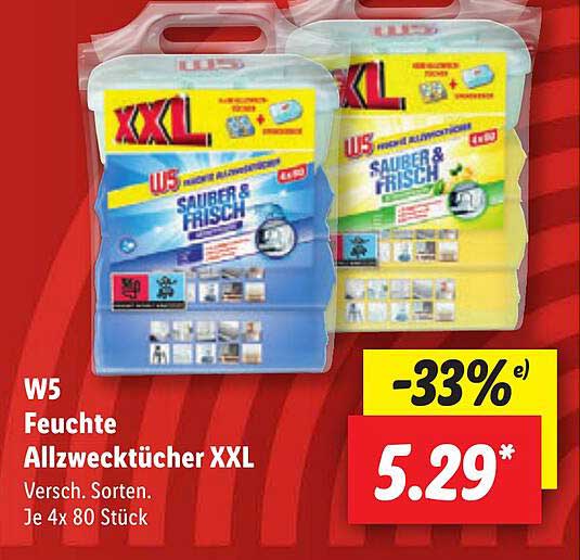 W Feuchte Allzweckt Cher Xxl Angebot Bei Lidl Prospekte De