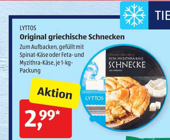 Lyttos Original Griechische Schnecken Angebot Bei ALDI Sud