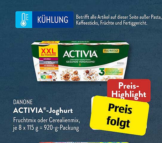 Danone Activia joghurt Angebot bei ALDI SÜD 1Prospekte de