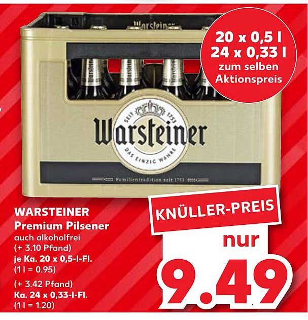 Warsteiner Premium Pilsener Angebot Bei Kaufland 1Prospekte De