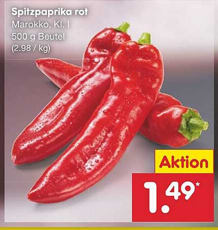 Spitzpaprika Rot Angebot Bei Netto Marken Discount 1Prospekte De