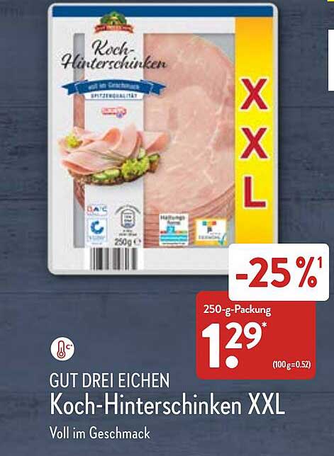 Gut Drei Eichen Koch Hinterschinken Xxl Angebot Bei Aldi Nord