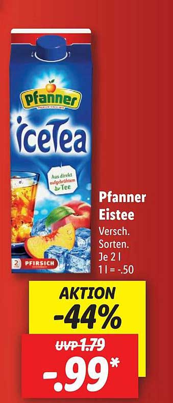 Pfanner Eistee Angebot Bei Lidl Prospekte De