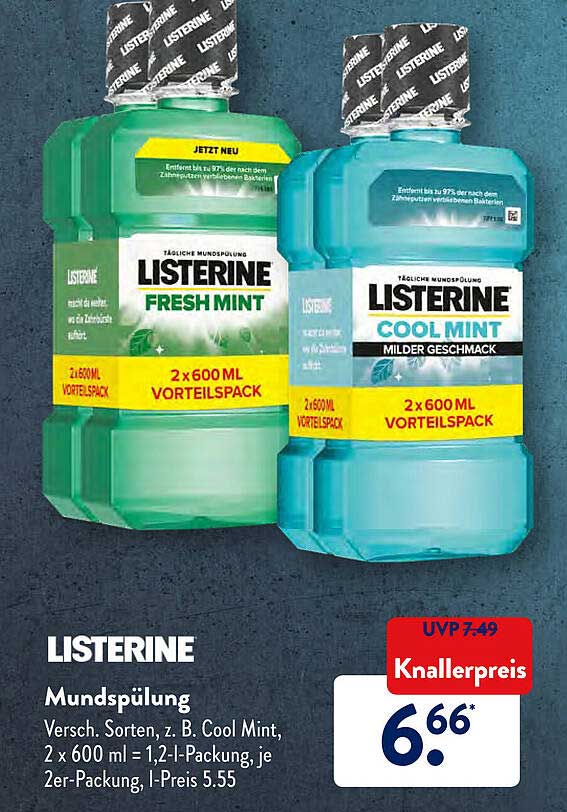 Listerine Mundspülung Angebot bei ALDI SÜD 1Prospekte de