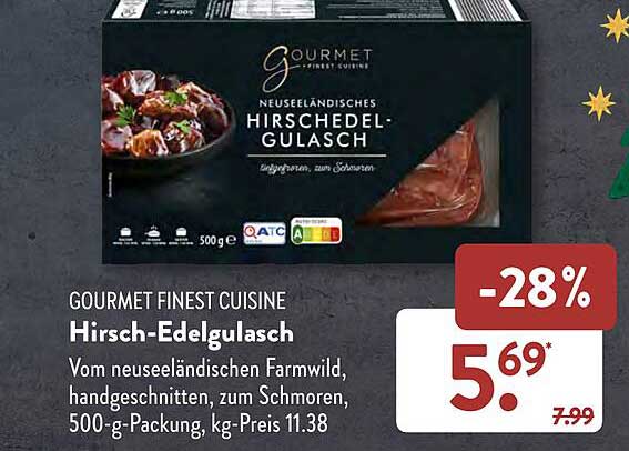 Gourmet Finest Cuisine Hirsch Edelgulasch Angebot Bei Aldi S D