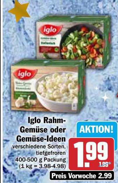 Iglo Rahm Gem Se Oder Gem Se Ideen Angebot Bei Hit Prospekte De