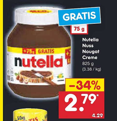 Nutella Nuss Nougat Creme Angebot Bei Netto Marken Discount