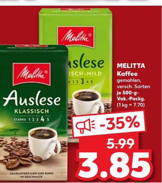 Melitta Kaffee Angebot Bei Kaufland 1Prospekte De