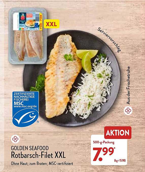 Golden Seafood Rotbarsch Filet Xxl Angebot Bei Aldi Nord Prospekte De