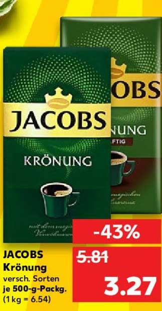 Jacobs Krönung Angebot bei Kaufland 1Prospekte de