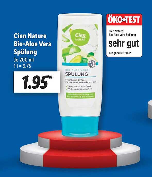 Cien Nature Bio aloe Vera Spülung Angebot bei Lidl 1Prospekte de