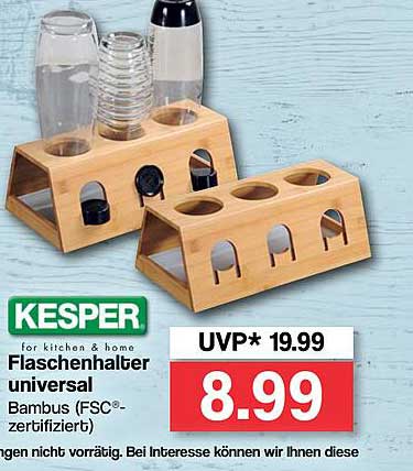 Kesper Flaschenhalter Universal Angebot Bei Famila Nordwest Prospekte De