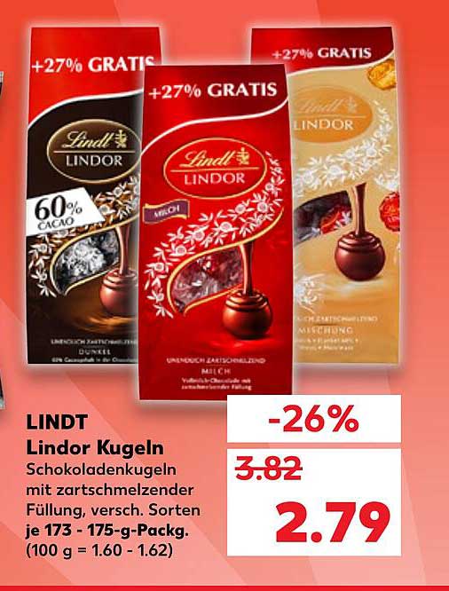 Lindt Lindor Kugeln Angebot Bei Kaufland Prospekte De