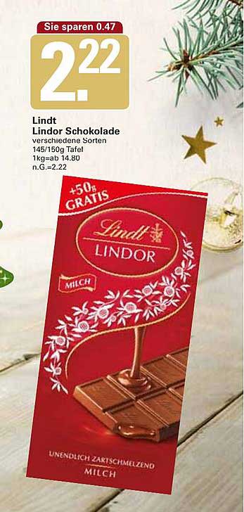 Lindt Lindor Schokolade Angebot Bei Wez 1Prospekte De