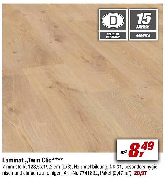 Laminat Twin Click Angebot Bei Toom Baumarkt