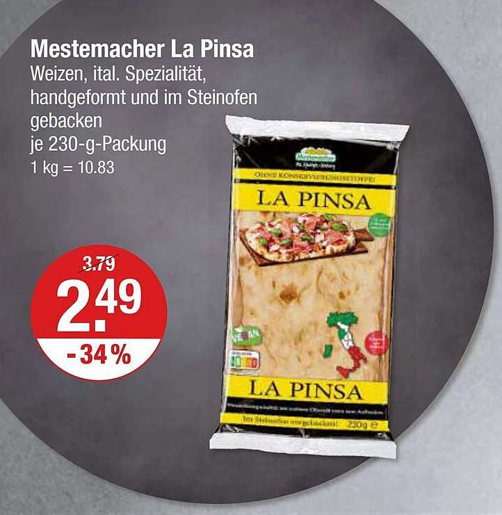 Mestemacher La Pinsa Angebot Bei V Markt Prospekte De