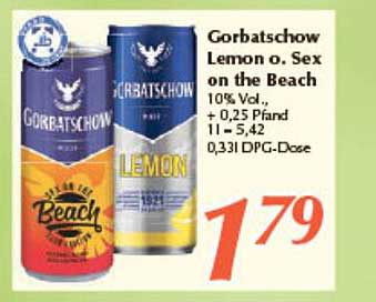 Gorbatschow Lemon Oder Sex On The Beach Angebot Bei Inkoop 1Prospekte De