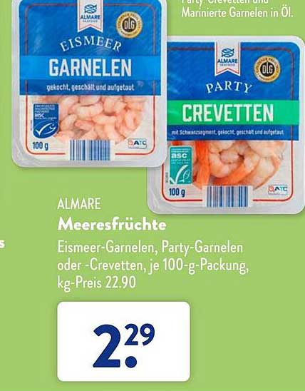 Almare Meeresfr Chte Angebot Bei Aldi S D Prospekte De