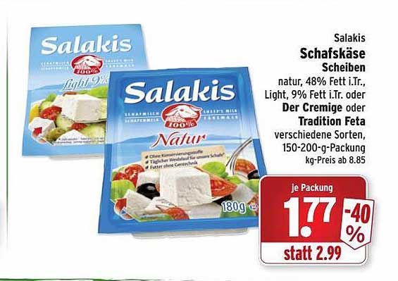 Salakis Schafsk Se Scheiben Oder Der Cremige Oder Tradition Feta