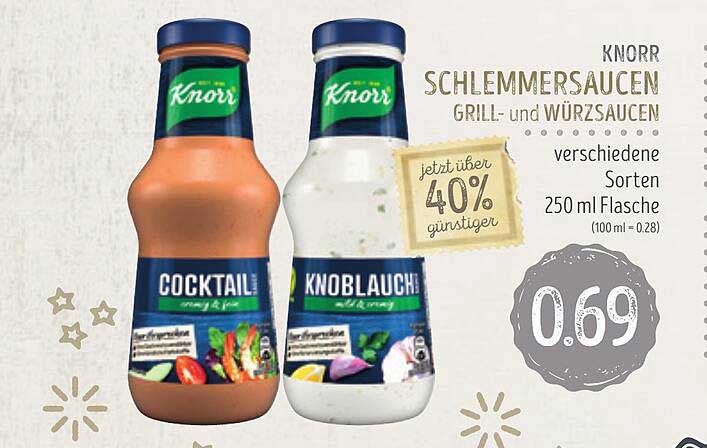 Knorr Schlemmersaucen Grill Und Würzsaucen Angebot bei Edeka Struve