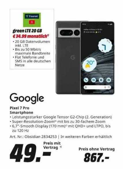 Google Pixel Pro Smartphone Angebot Bei Mediamarkt Prospekte De