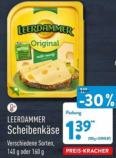 Leerdammer Scheibenkäse Angebot bei ALDI Nord 1Prospekte de