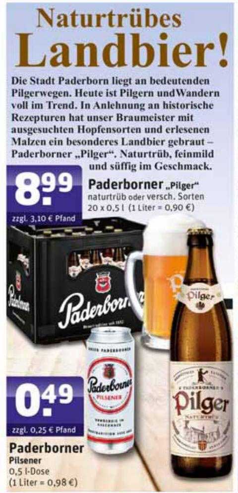 Paderborner Pilger Oder Pilsener Angebot Bei Schluckspecht 1Prospekte De