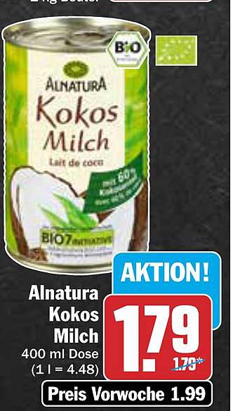 Alnatura Kokos Milch Angebot Bei Aez Prospekte De