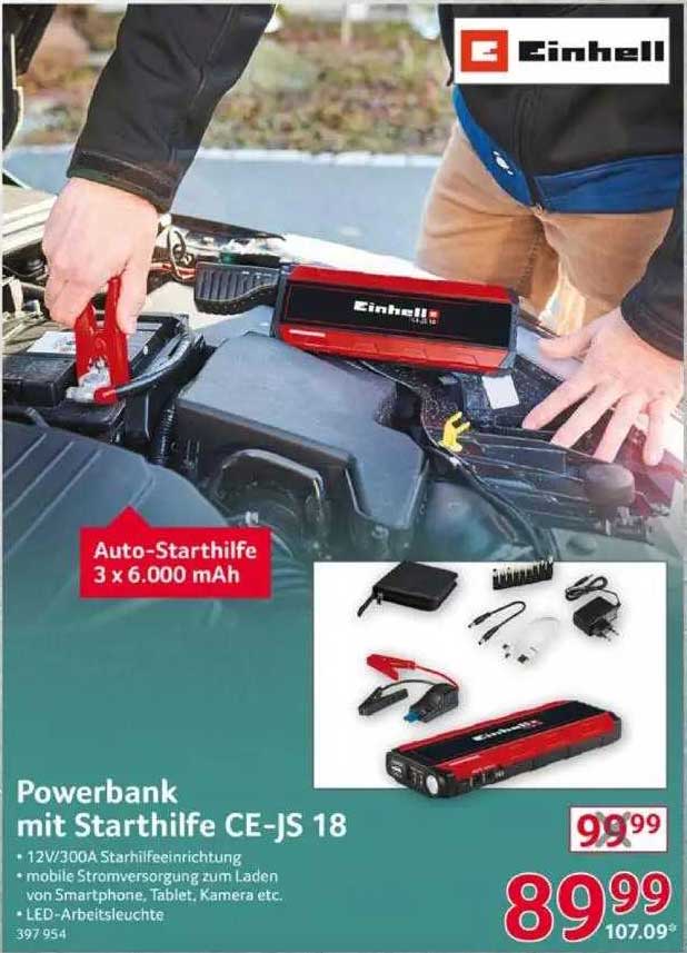 Einhell Powerbank Mit Starthilfe Ce Js 18 Angebot Bei Selgros