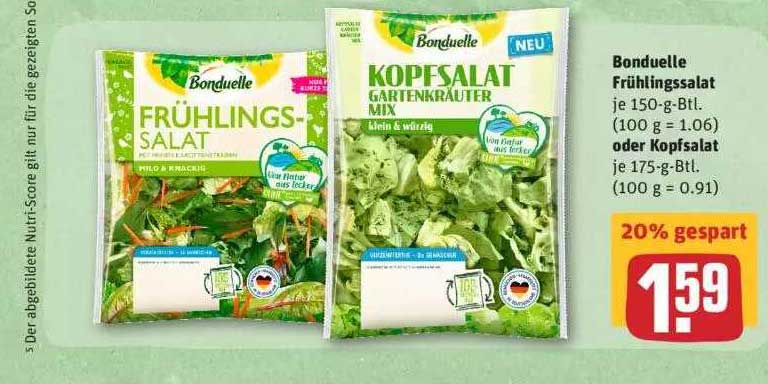 Bonduelle Frühlingssalat Oder Kopfsalat Angebot bei REWE