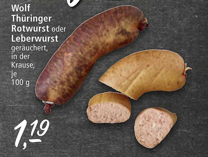 Wolf Thüringer Rotwurst Oder Leberwurst Angebot bei Real