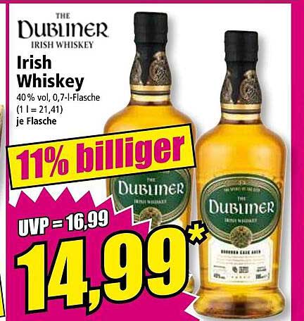 Dubliner Irish Whiskey Angebot Bei Norma Prospekte De