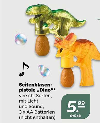 Seifenblasenpistole Dino Angebot Bei Netto Prospekte De