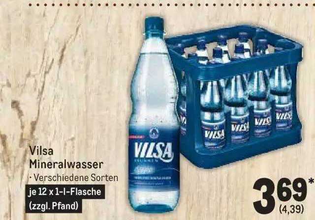 Vilsa Mineralwasser Angebot Bei Metro Prospekte De