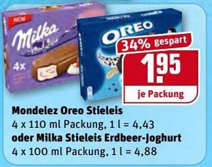 Mondelez Oreo Stielreis Oder Milka Stieleis Erdbeer Joghurt Angebot Bei