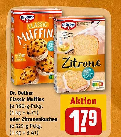 Dr Oetker Classic Muffins Oder Zitronenkuchen Angebot Bei REWE