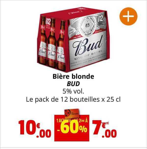 Promo Bi Re Blonde Bud Chez Coccinelle Supermarch Icatalogue Fr