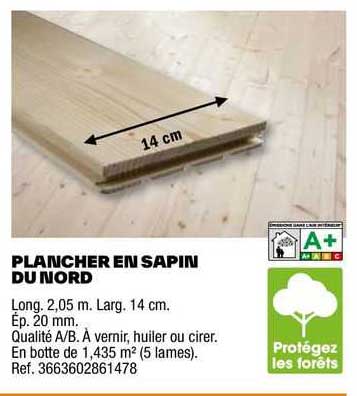 Promo Plancher En Sapin Du Nord Chez Brico D P T Icatalogue Fr