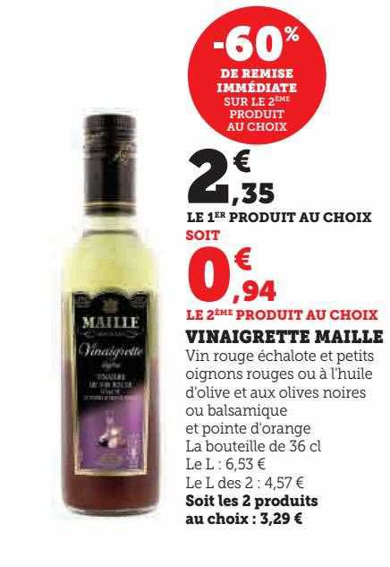 Promo Vinaigrette Maille Chez Hyper U