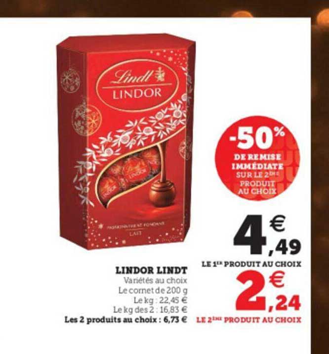 Promo Lindor Lindt Chez Super U Icatalogue Fr