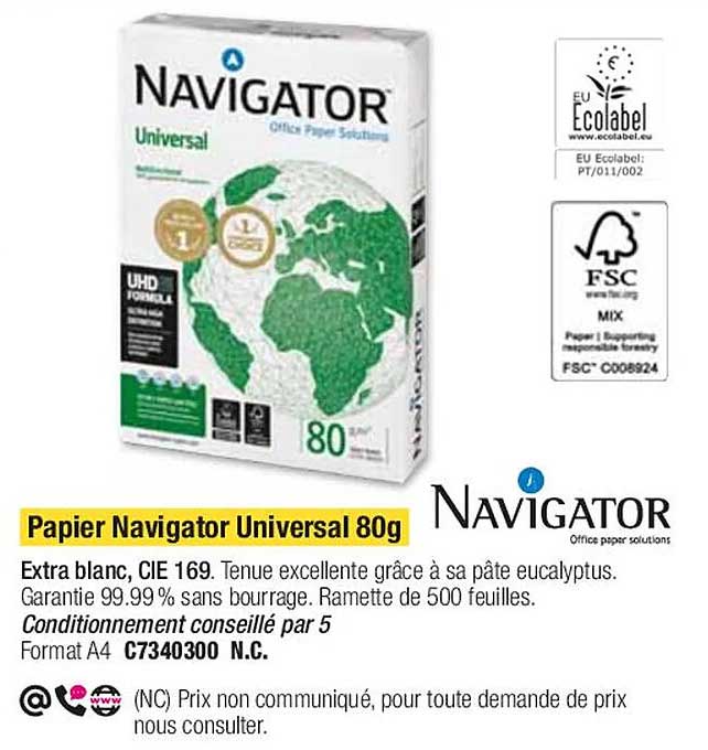 Promo Papier Navigator Universal G Chez Plein Ciel Icatalogue Fr