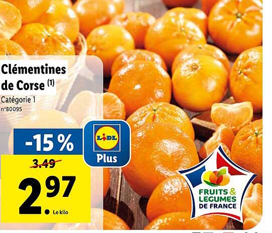 Promo Clémentines De Corse chez Lidl iCatalogue fr