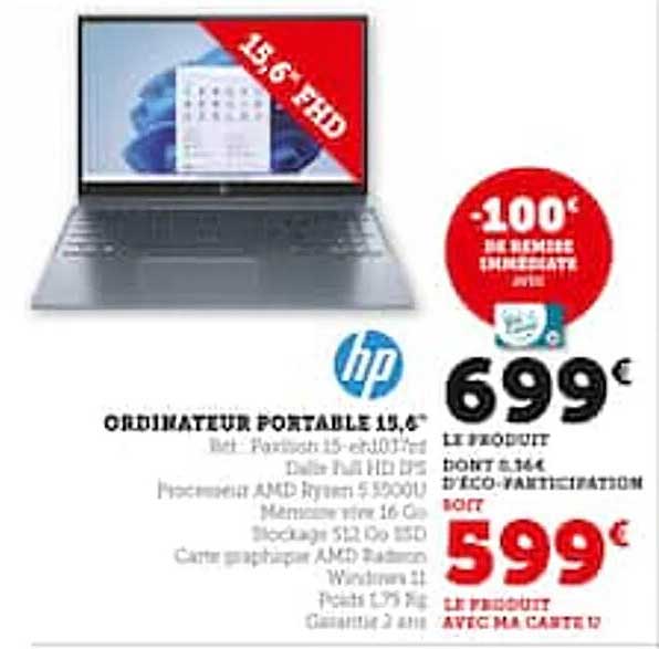 Promo Ordinateur Portable Hp Chez Hyper U Icatalogue Fr